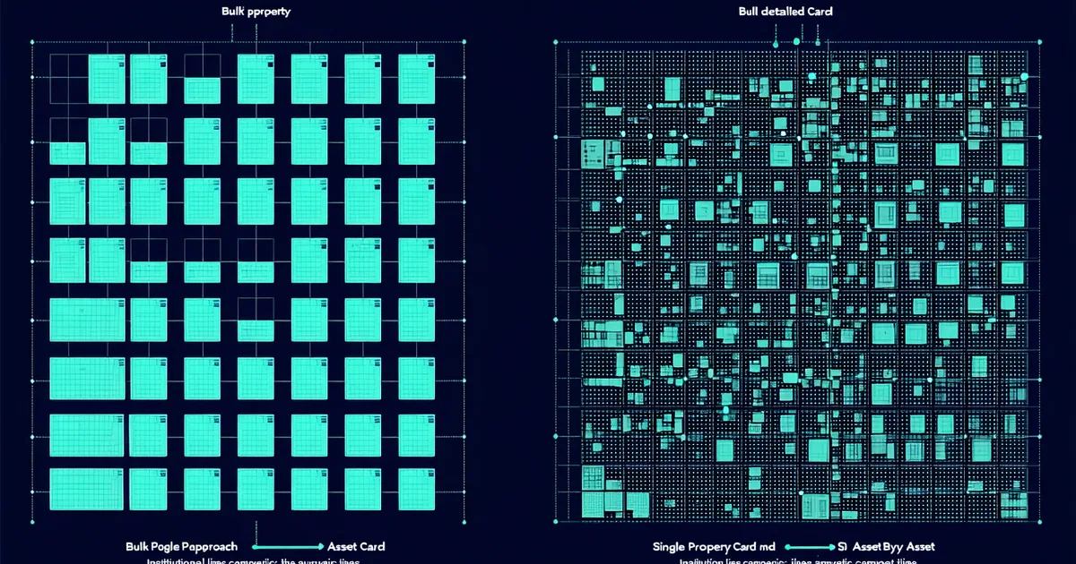 Bulk portfolio vs asset-by-asset valuation comparison for REITs
